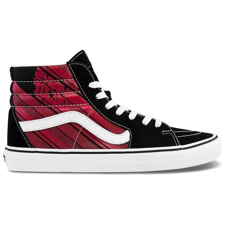Vans Sk8 High Top Skate Shoes Unisex Sneakers Black Red VN0A4U3C2C5