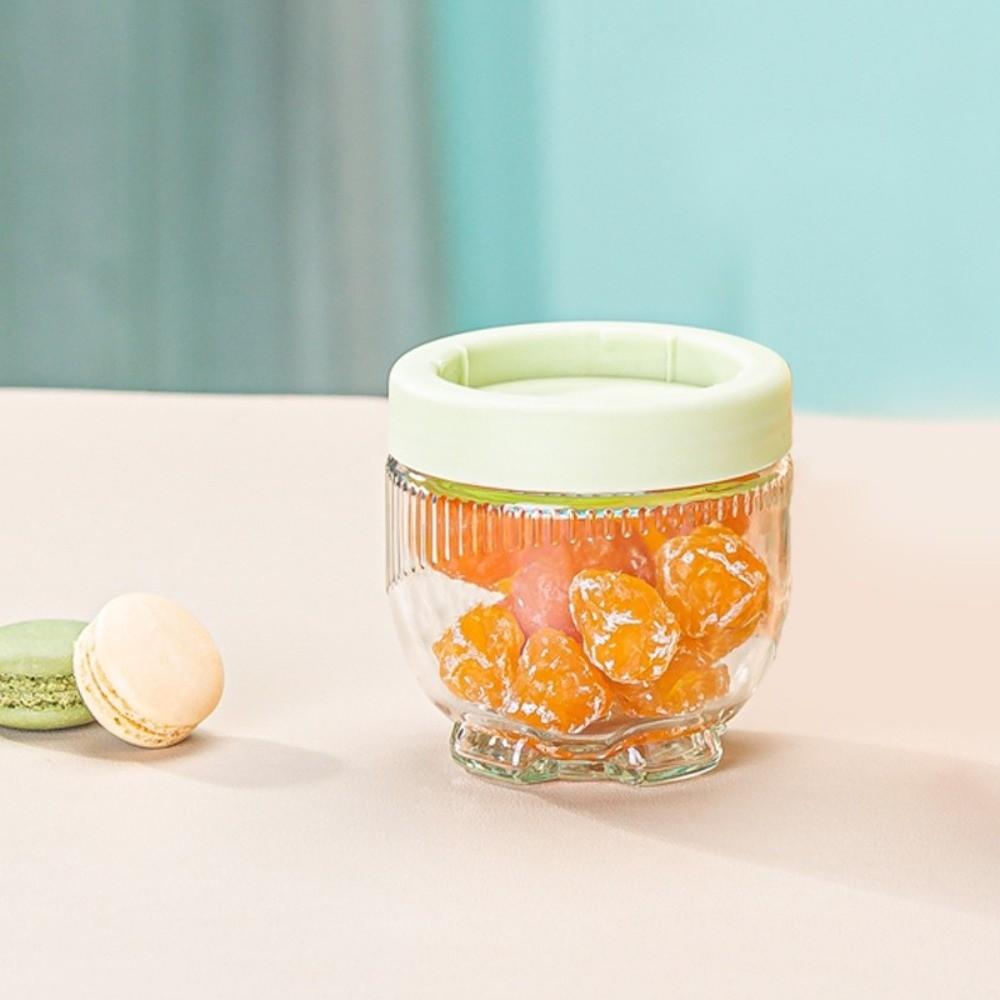 Leak-Proof Glass Jar Transparent Glass Storage Jars Reusable Candy Container  for Snacks