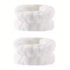 2PCS Reusable Spa Wrist Washband Soft Microfiber Towel Wristbands For Washing Face Women Girl Yoga Running Sport Wrist Sweatband