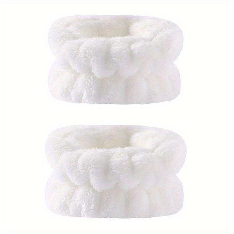 2PCS Reusable Spa Wrist Washband Soft Microfiber Towel Wristbands For Washing Face Women Girl Yoga Running Sport Wrist Sweatband
