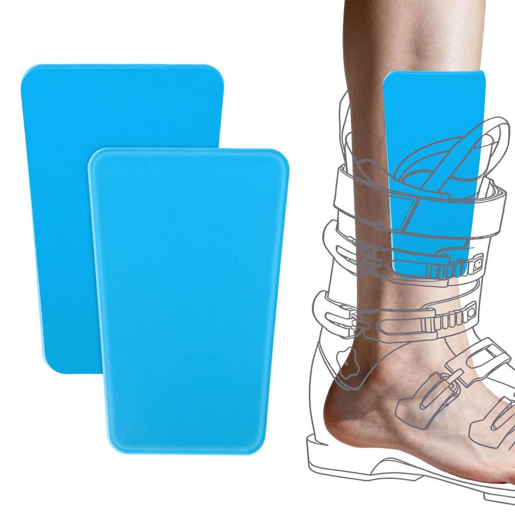 2 Stück Snowboard-Schienbeinschoner Dicke Schaumstoffpolsterung Breite Schützende Beinpolster für Ski- und Snowboardsport