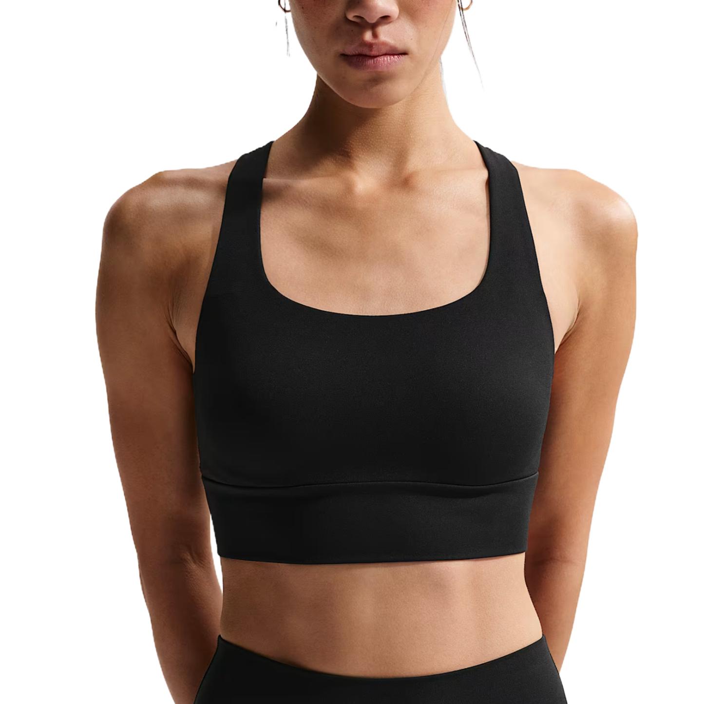 Nike Спортивный бюстгальтер Zenvy с низкой поддержкой, однотонный, женское нижнее белье IB9862-010 S