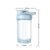 Neue tragbare Shaker-Tasse für Männer und Frauen Proteinpulver Ersatz-Milchshake-Mixbecher Fitness-Sport-Wasserbecher Flasche mit Skala
