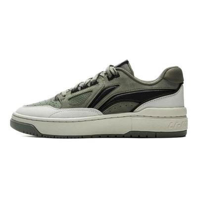 Li Ning Rising Stars Antideslizantes Amortiguación Resistente a la Abrasión Caña Baja Zapatillas de Skate Unisex Verde Negro ABCV007-5