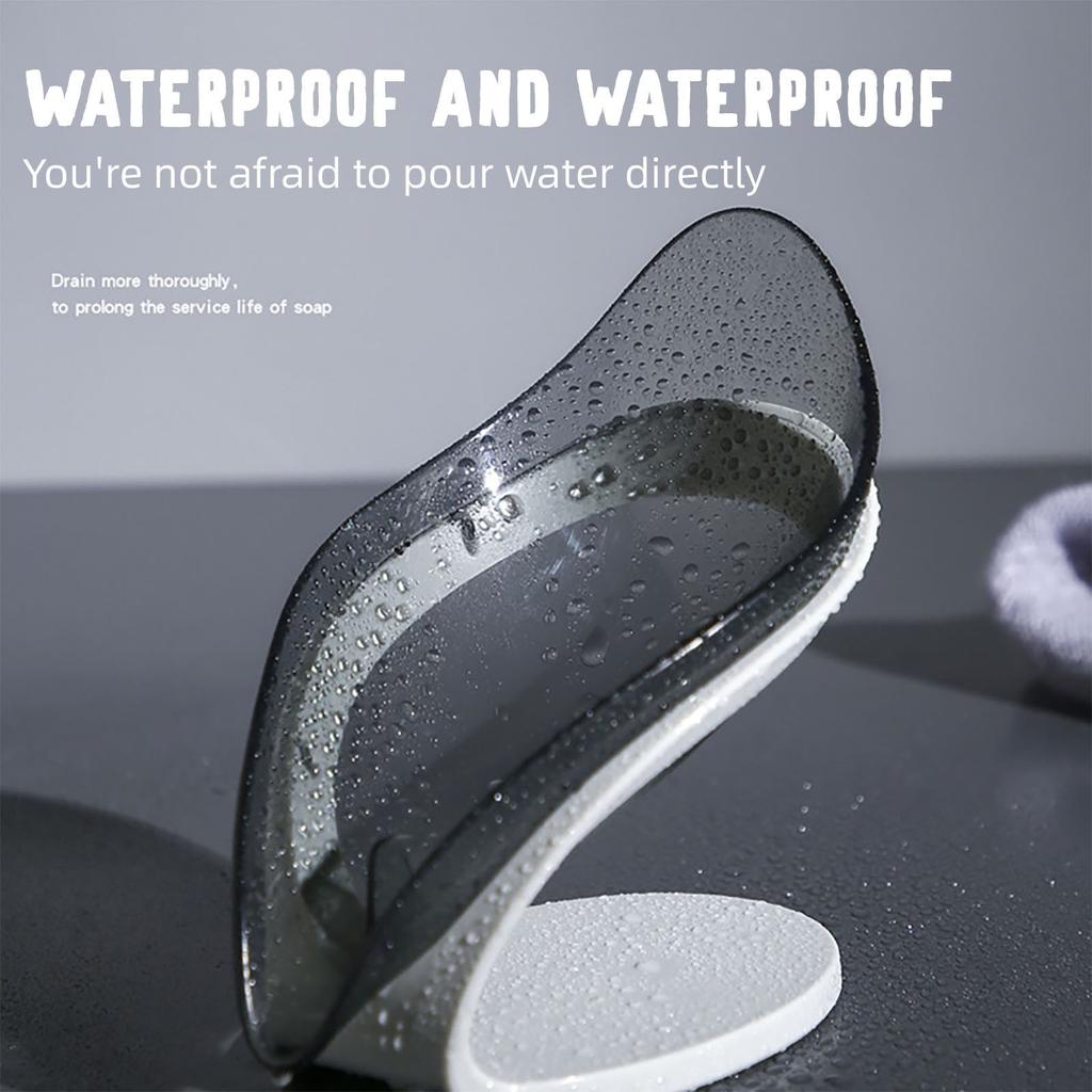 Suction Cup Soap Holder Creative Leaf Soap Box Free Punch Placement