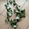 White Flower Living Room Home Decoration Rose Leaves Hanging Vine Fake Plants Rose Vine Garland