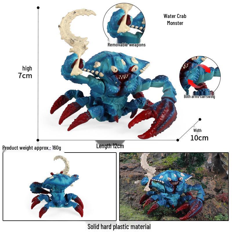 Realistic Demon Beast Heart & Knight with Weaponized Tree Monster Dinosaur Model Ornament