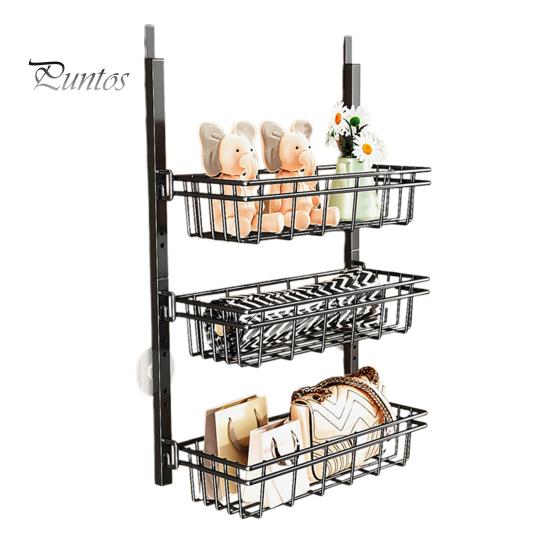 

Органайзер для хранения с регулируемыми подвесными корзинами, металлическая конструкция большой емкости, простая в установке полка для специй с крючками