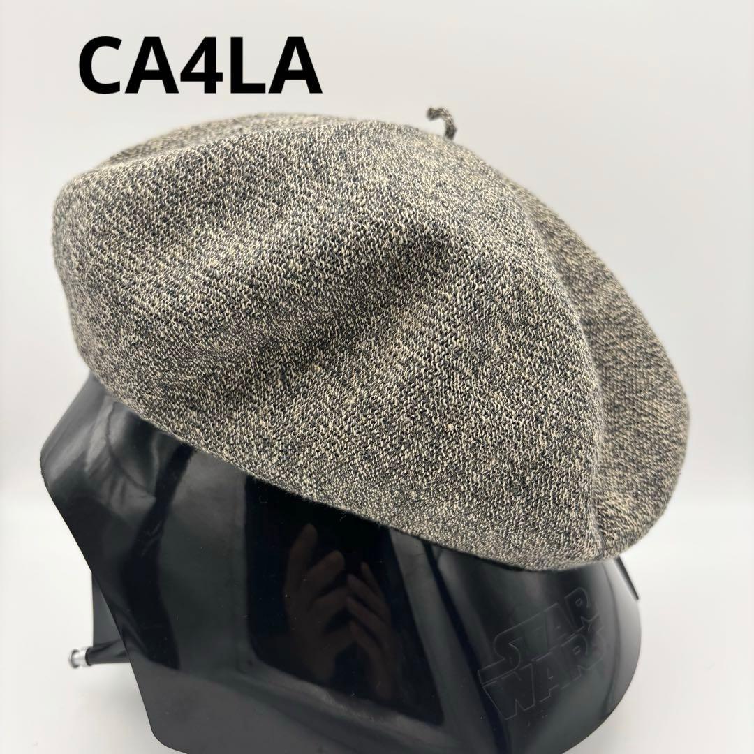 Used Good condition CA4LA Kasira linen blend beret Size adjustable Made in Japan