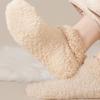 Floor Socks for Women Comfy Mid-tube Socks Cozy Non-slip Fleece Slipper Socks for Women Soft Winter Warm Ankle Fluffy Home Floor