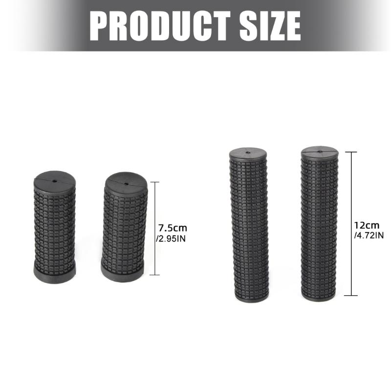 2Pair Rubber Bicycles Handlebar Grips Soft Shock Absorption Handle Bar Cover Waterproof Mountain Bike Grips Enduring