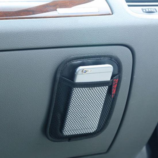 Car Interior Storage Bag Phone Holder Organizer Adhesive Universal Accessories