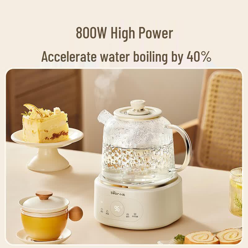 Bear 1L Multifunction Glass Health & Tea Pot CN plug (adapter included)