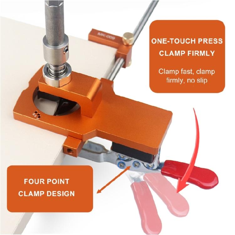 Professional Concealed Hinge Jig 35mm Hole Drilling Guide Locator for Precise Drilling On Cabinet Door Installlation