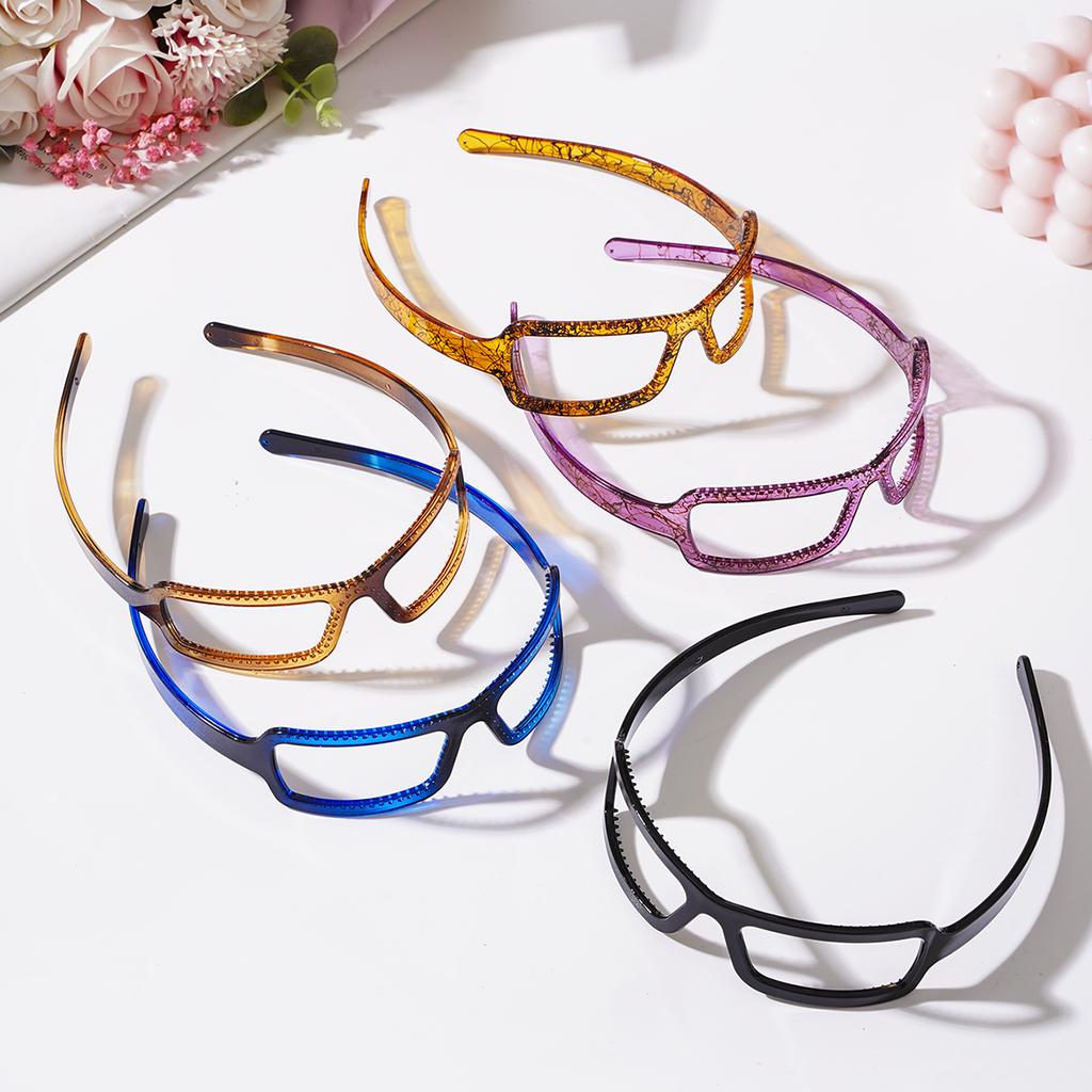 Sunglasses Frame Shape Hair Hoop Glasses Hairband For Women Girl Sweet Fixed Headband Hair Ornament Fashion Hair Accessories