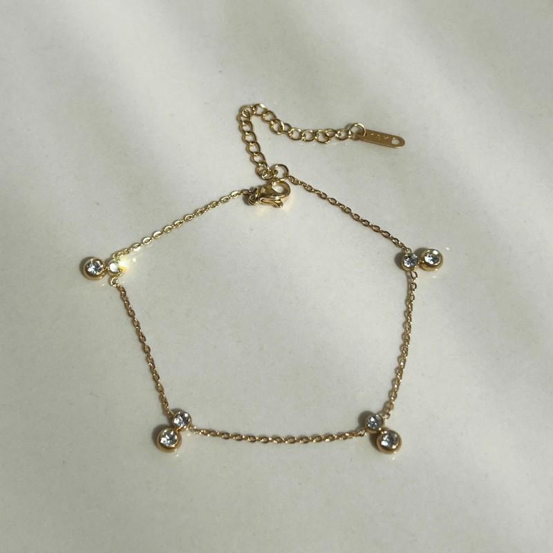 Ensemble collier pendentif goutte plaqué or 18 carats vintage micro-pavé zirconium Set Femmes Hommes Style Doux Punk Bijoux Inspirés de Fruits