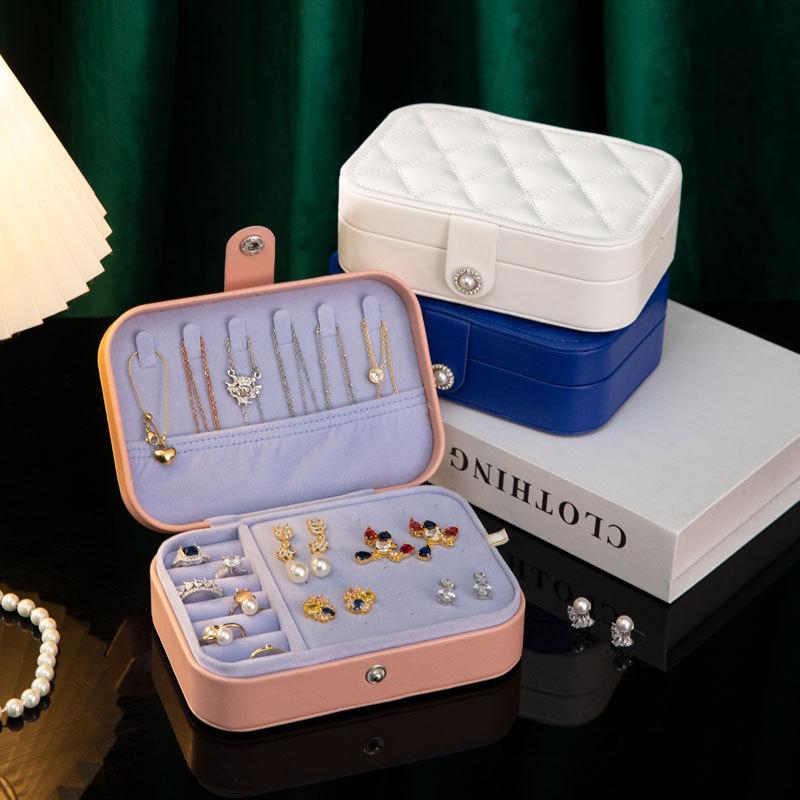 Button Storage Zipper Jewelers Organizer Container Box Portable Jewelry Box Jewelry Organizer Display Travel Jewelry Case Boxes