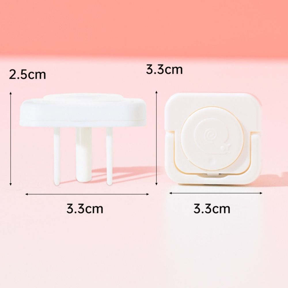 10 pcs Plastic Baby Outlet Cover American Standard Plugs Protector Covers  Electrical белый