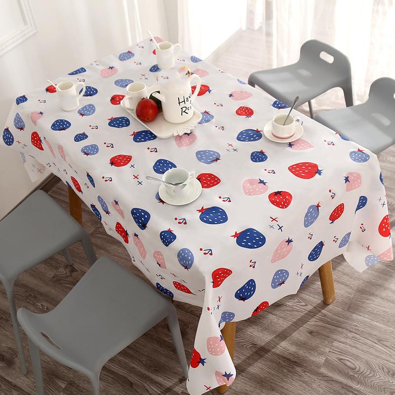 Warm Cozy Atmosphere Heat Resistant Waterproof Oil Proof Tablecloth For Home Dining