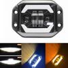 5" Flush Mount LED Light Pods Fog Light Working Lamps Bars 12V 24V Super Bright for Jeep Truck Offroad 4x4 SUV ATV UTV