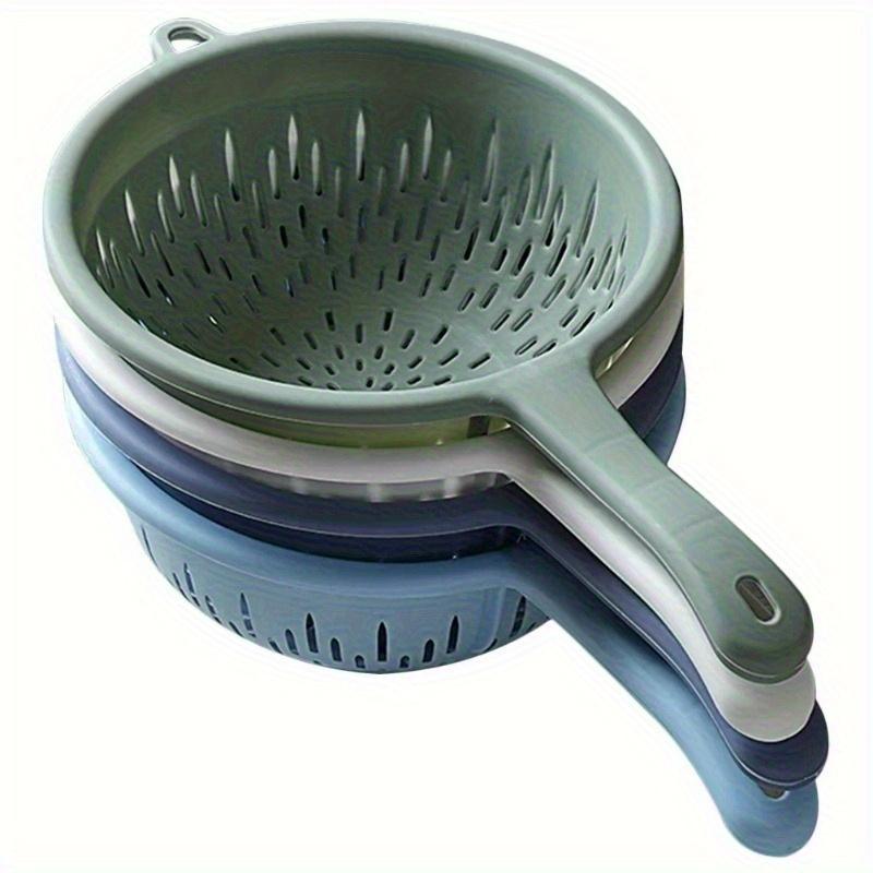 Food Washing Drain Colander with Handle Plastic Colander Strainer for Kitchen Kitchen Gadgets