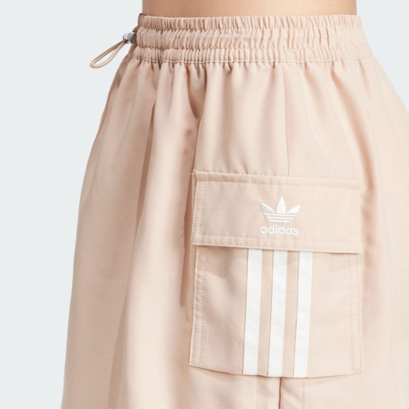 Adidas Originals Short Cargo Skirt With Three Stripes Patchwork Women Bottoms Magic-Light-Brown IX6002