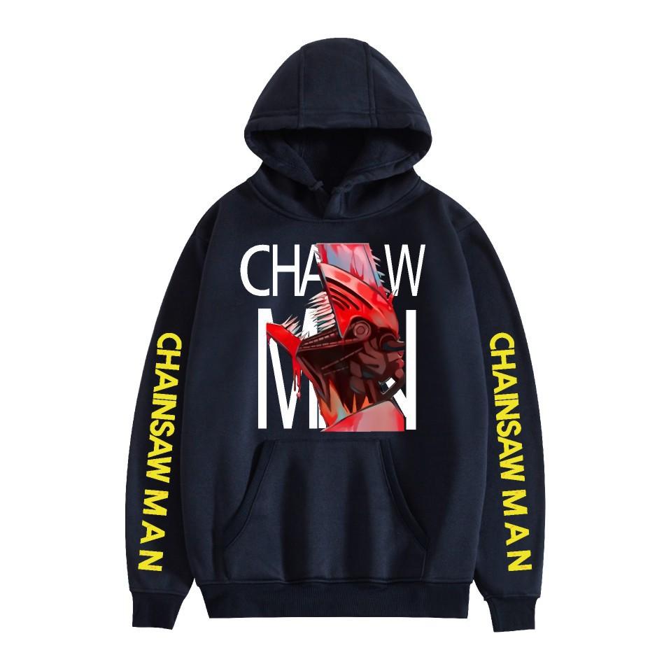 Chainsaw Man Otoño Invierno Forro Polar Ropa de Calle Tops Hombre Mujer Moda Sudaderas
