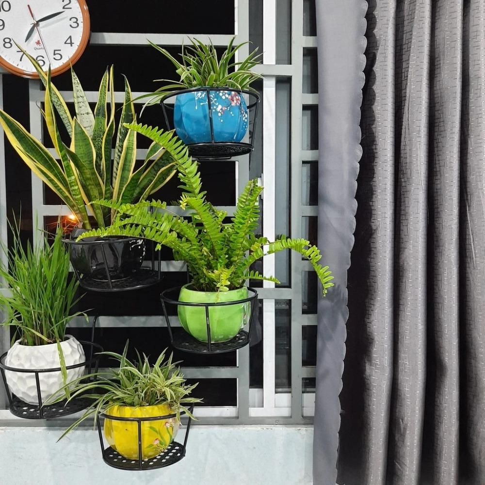 Garden Decoration Hanging Flower Stand Durable Hanging Suspension Rack Basket New Flower Pot Rack