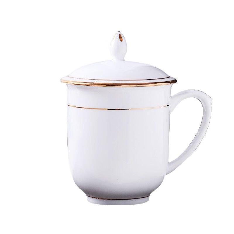 Jingdezhen Ceramic Tea & Office Cup Set with Lid