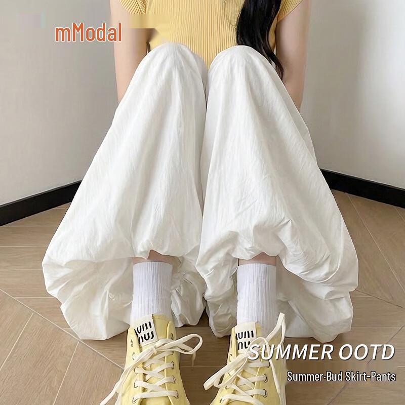 Women s High-Waist Modal Lantern Skirt-Pants L