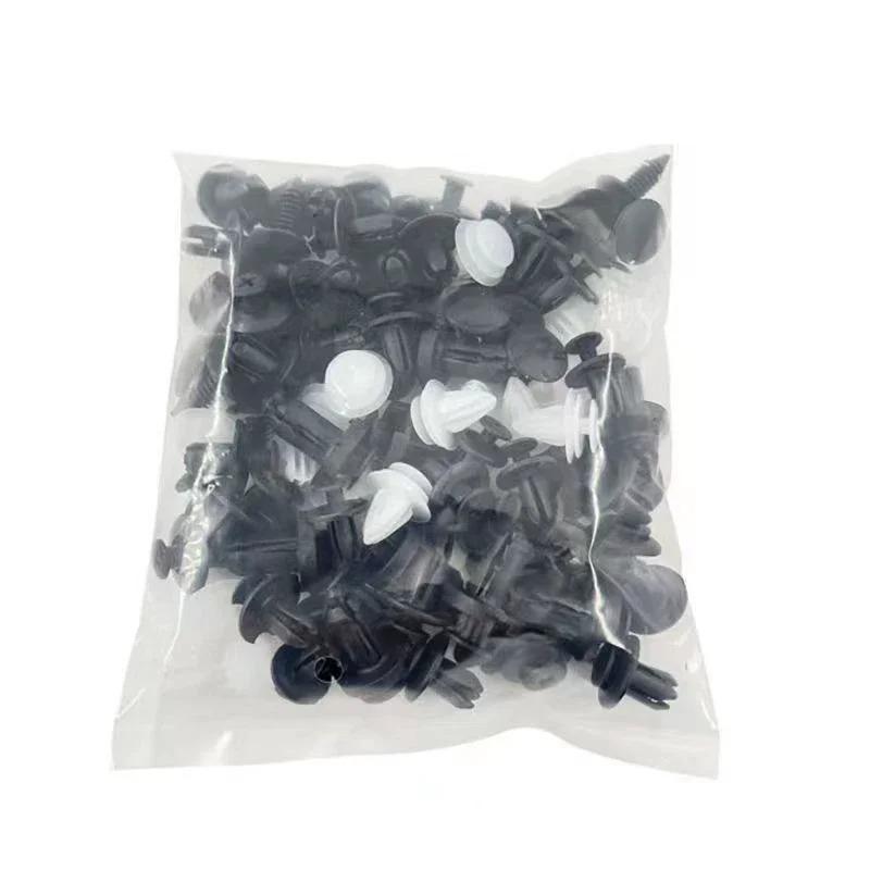 New Auto Fastener Clips Mixed Car Body Push Retainer Pin Rivet Bumper Door Trim Panel Fastener Kit Car Clips Retainer Tools 100PCS Style 1