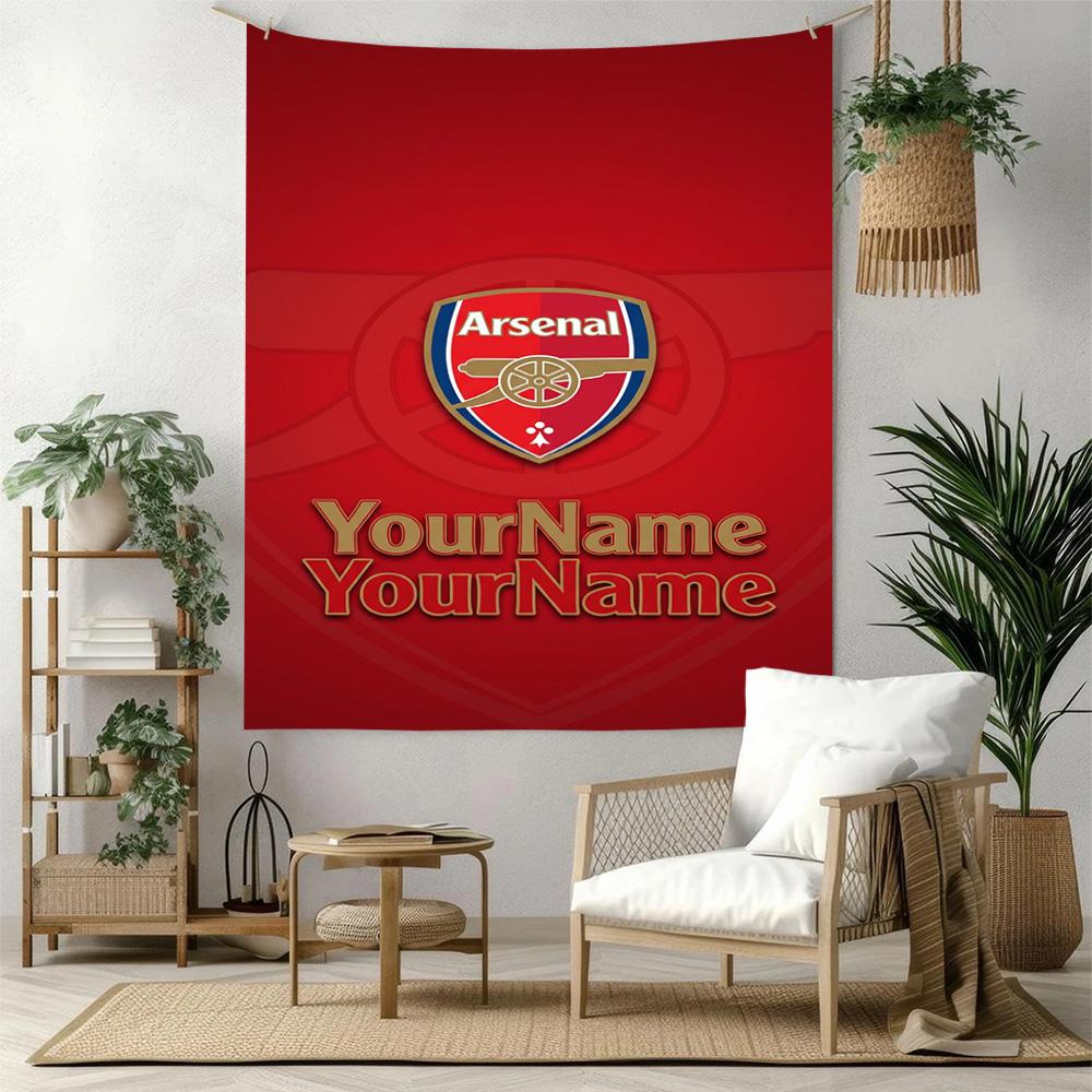 Arsenal Custom Your Name Wall Decor Tapestry Art For Pet Memorial Birthdaywedding Party Backdrop Family Gift