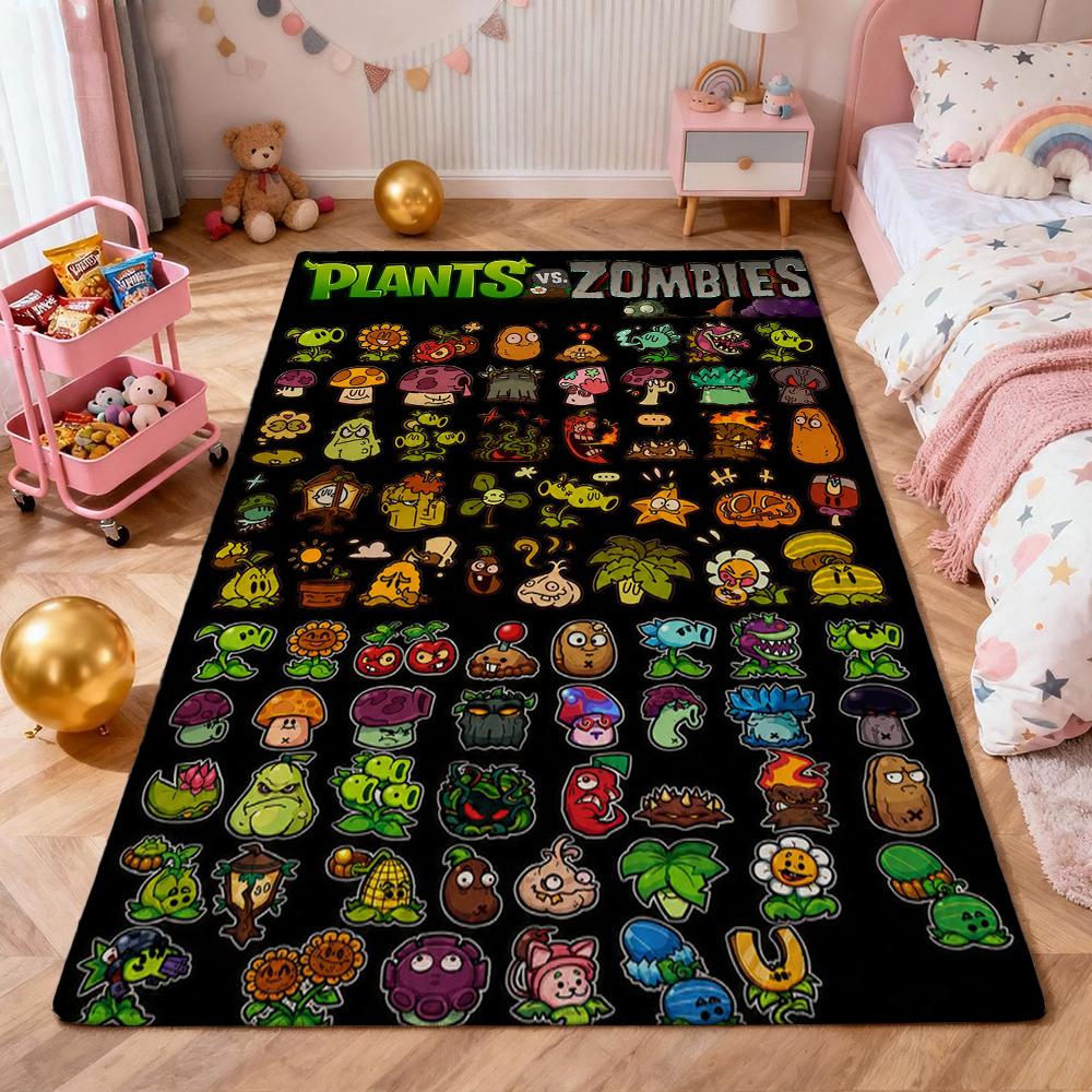 Plants Vs Zombies Carpet Living Room And Bedroom Mats Floor Mats Doormat Office Chair Cushion Room