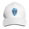Electric Blue Sugar Skull Baseball Cap Tactical Cap Horse Hat Luxury Cap Hiking Hat Unisex Womens