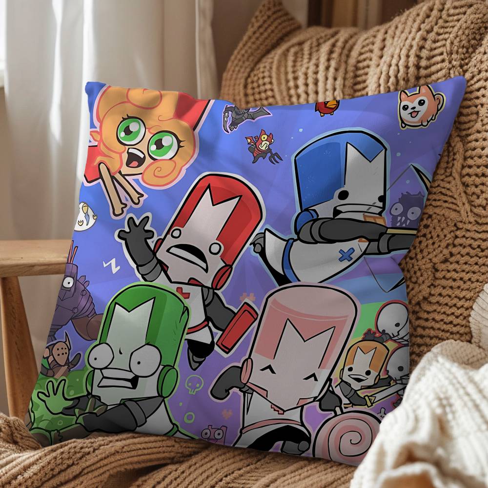 Art Cute Cool Castle Crashers Pillow Cover Living Room Sofa Cushion Cover Bedroom Room Bed Pillow Cover Home Decoration