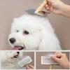Dog Comb Pet Hair Remover Massage Brush Stainless Steel Pet Combs Solid Wood Dog Brush Pet Grooming for Cats Hair Knot Opening