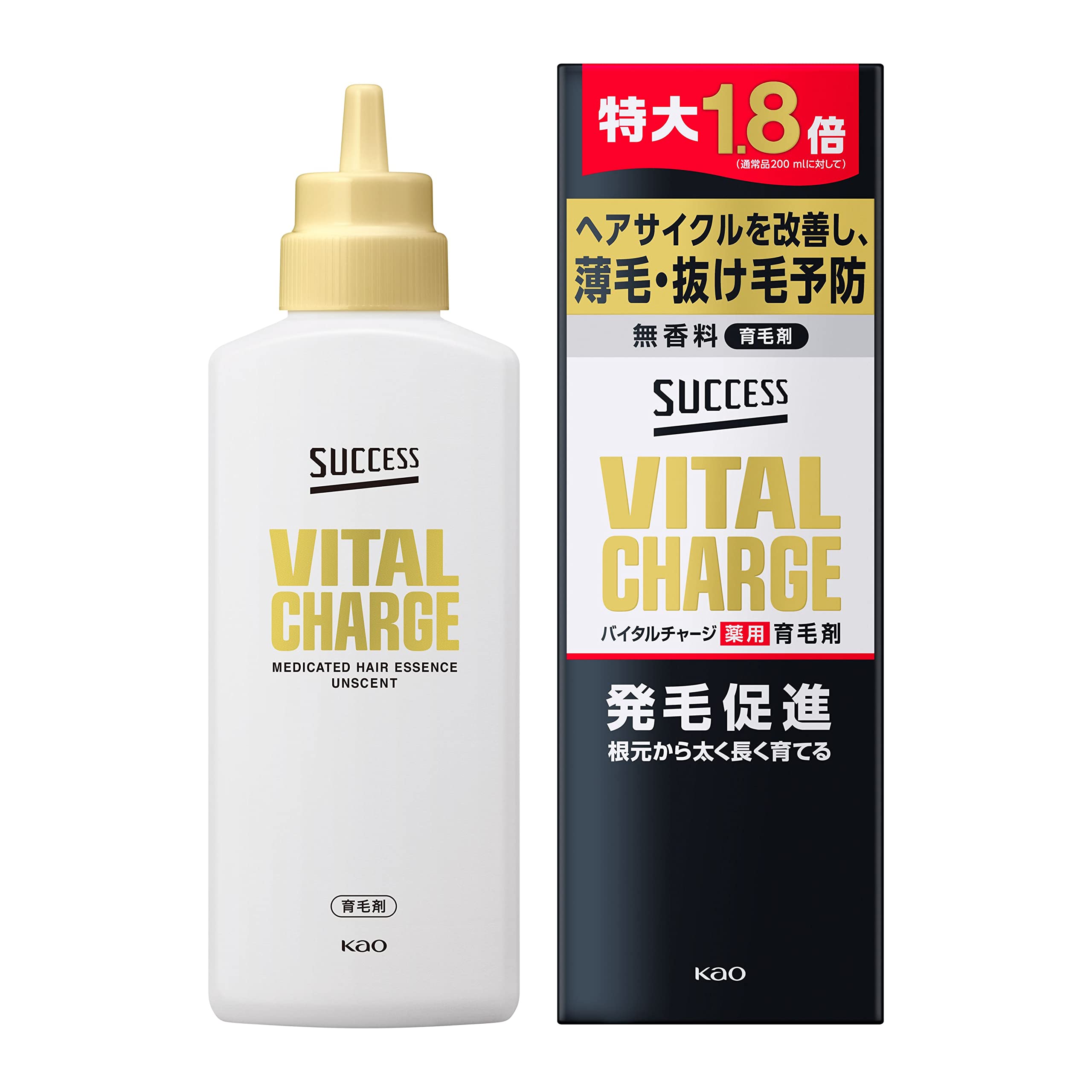Success Vital Charge Medicated Hair Growth Tonic 360ml Extra Large times the original Contains unique active ingredient for promoting hair (approx. белый
