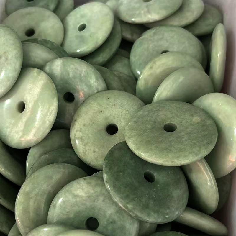 Guizhou Large Jade Ping'an Kou Pendant & Sweater Chain Ornament