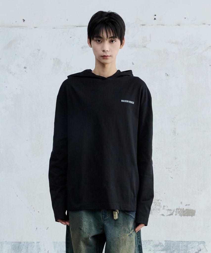Maison Hooded Long Sleeve Black