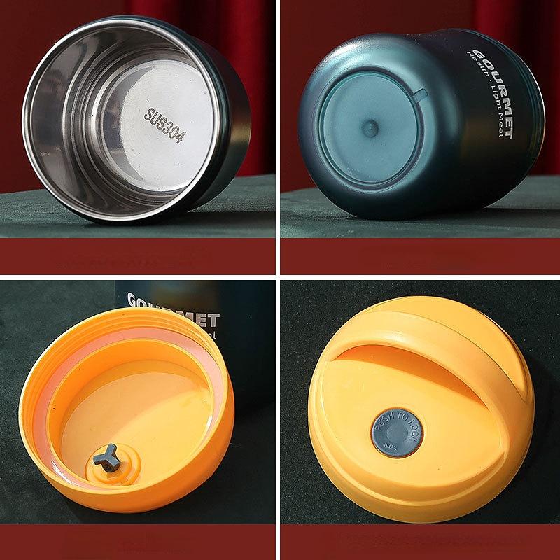 Heat Insulation Barrel  500ml Vacuum Flasks Portable Stainless Steel Thermos Barrel  Water Bottle Student Thermal Insulation Barrel