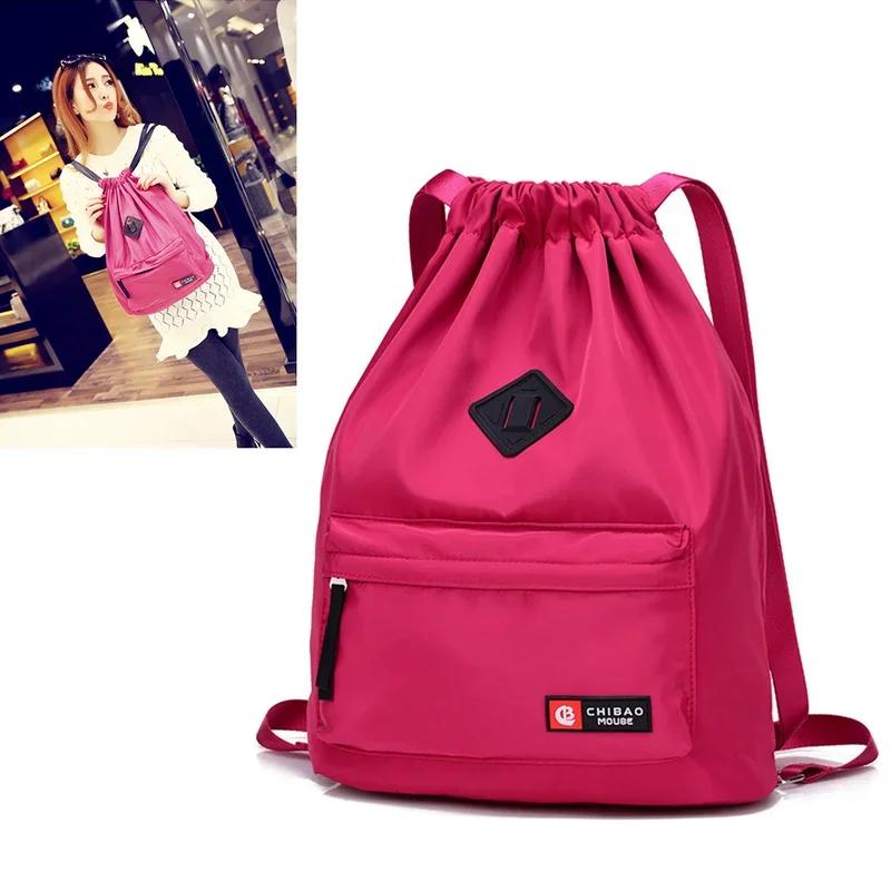 Bag Summer Waterproof Gym Bag Sports Bag Travel Drawstring Bag Outdoor Bag Backpack for Training Swimming Fitness Bags Softback