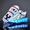 Classmate Boys' New Spring Girls' Sports Invisible Four-Wheel Retractable Roller Skating Children'S Runaway Shoes