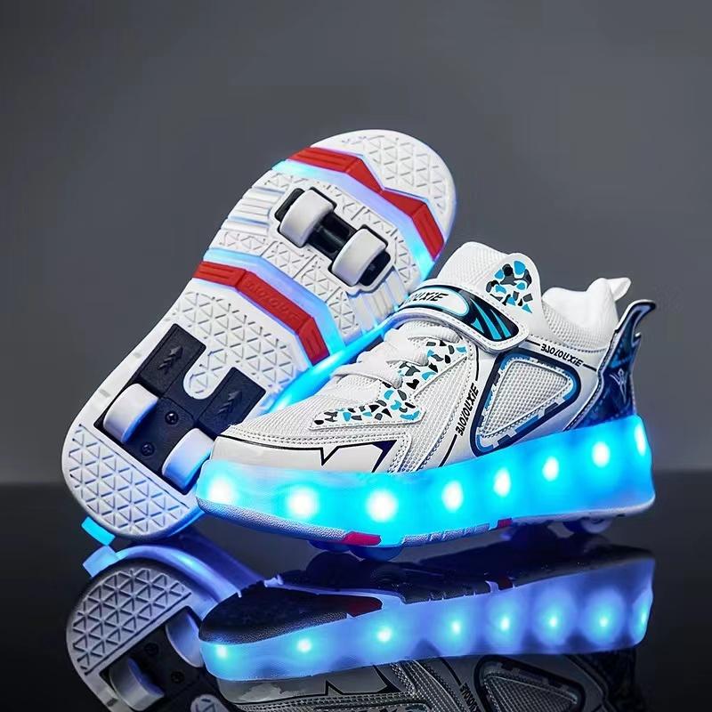 Classmate Boys' New Spring Girls' Sports Invisible Four-Wheel Retractable Roller Skating Children'S Runaway Shoes