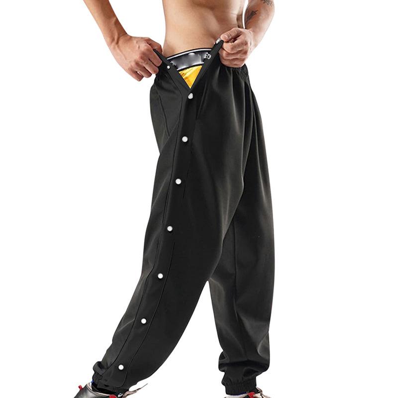 

Men s Quick-Dry Sports Running Pants with Drawstring and Snap Cuffs XL