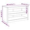Outdoor Kitchen Cabinet MEPPEL 106 x 55 x 64 cm Solid Pine Wood
