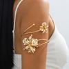 Enamel Glaze Butterfly Orchid Bracelet Floral Flower Armband Fashion Open Arm Bangle  Gift