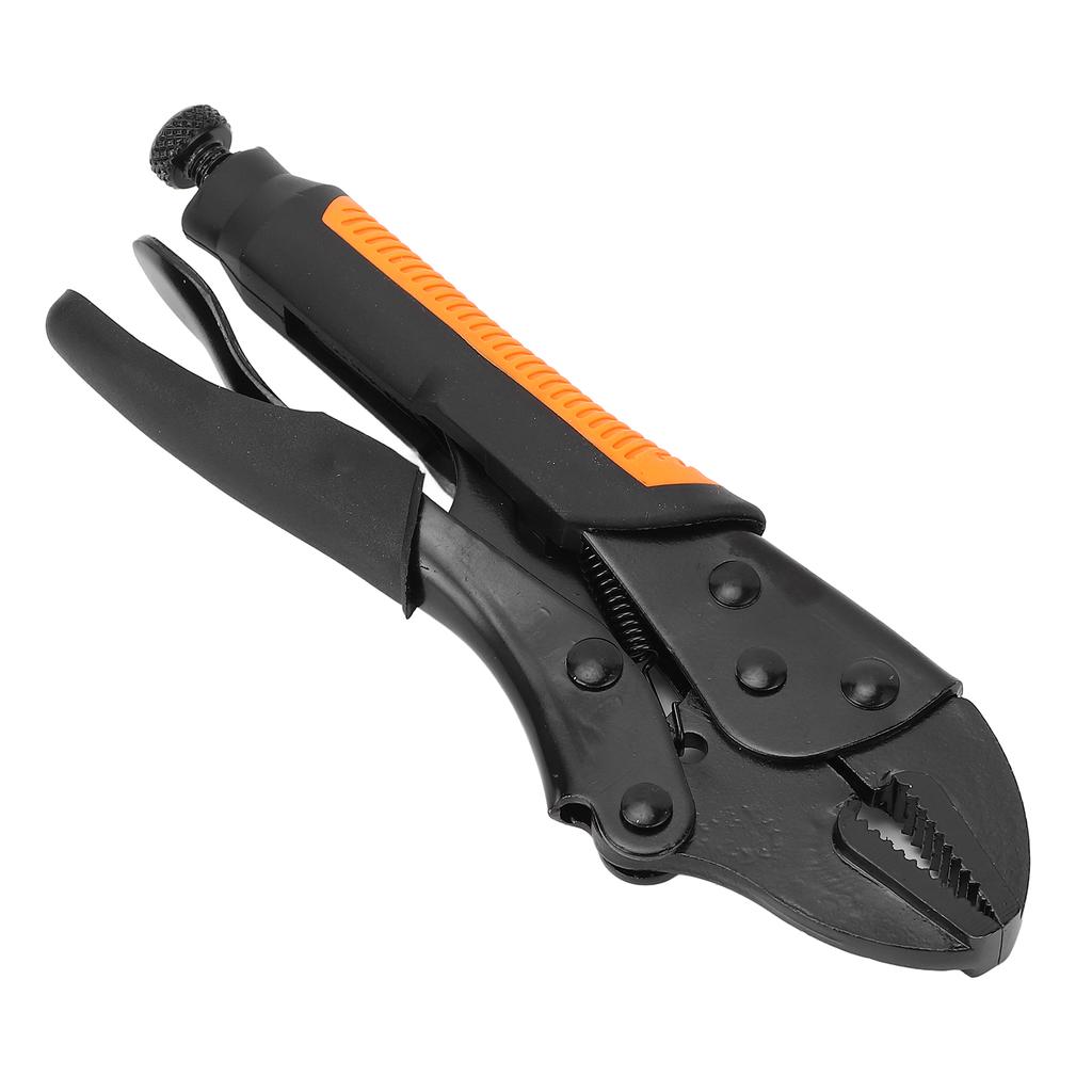 Locking Pliers Curved Jaw Wr Resistant Teeth Anti Slip Handle Portable Pliers with Screw
