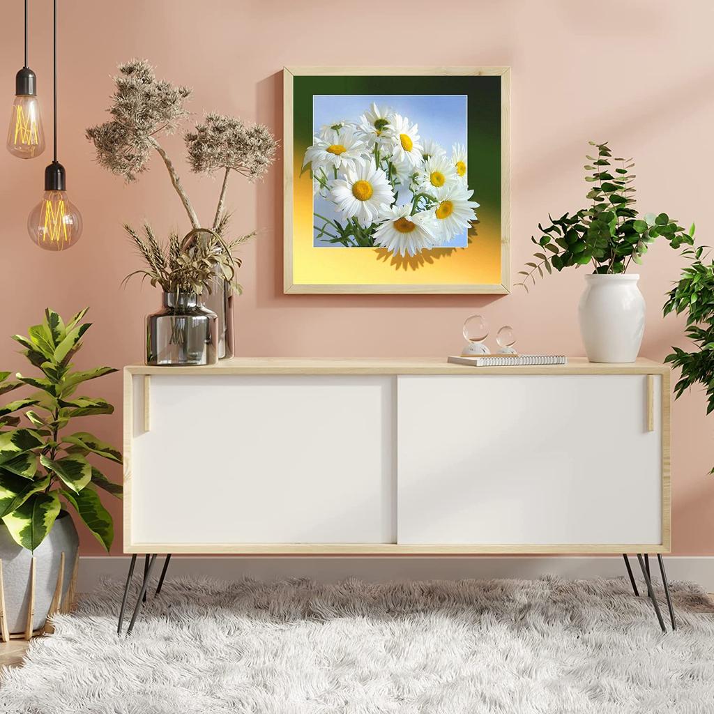 DIY Diamond Painting Daisy Cross Stitch Kit Mosaic Art Diamond Painting Full Circle/Square Diamond Home Decoration