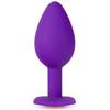 Plug Anal - Blush - Coeur Strass - Silicone - Violet - 7,5 cm