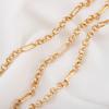 1M 18K Gold Plated Brass Square Link O Shape Chain for Jewelry Making Supplies DIY Bracelet Necklace Material Chain Accessories